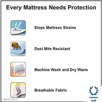 Feather Soft Quilted Micro Fabric Waterproof Elastic Strap Mattress Protector - Brown, (LXW) 78 inch× 72 inch